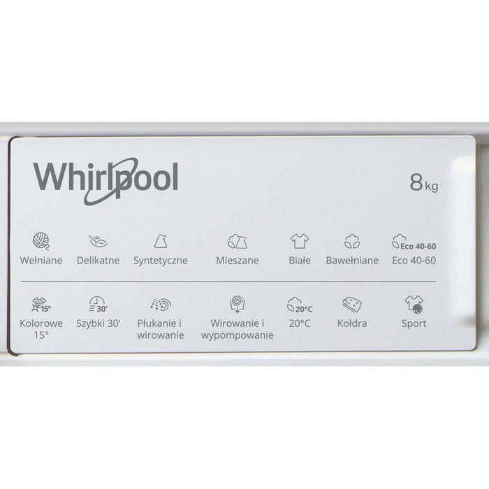 Whirlpool BIWMWG81485PL – Wasmachine – Energiezuinig, Stille 1400 rpm Centrifuge – 8 kg Vulgewicht
