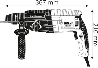Bosch GBH 240 Professional – SDS-plus Boorhamer – 790 W – 2.7 J – Met koffer