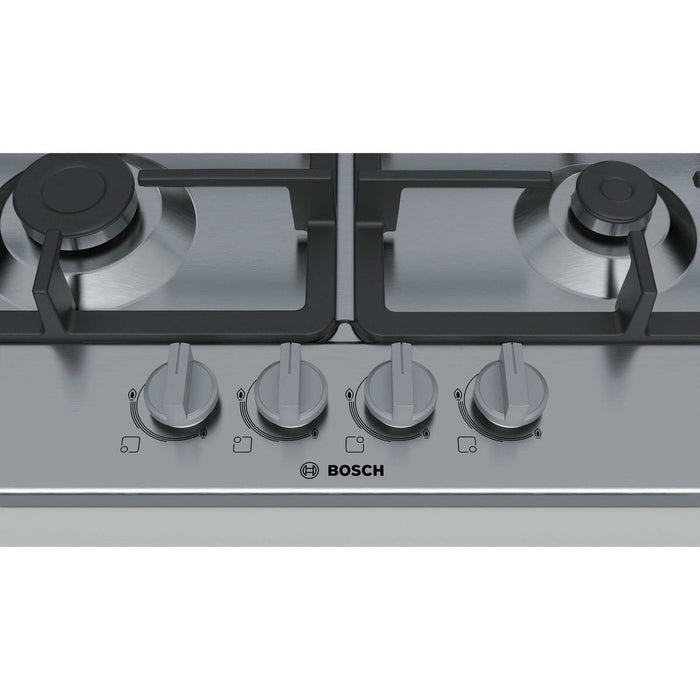 Bosch PGH6B5B90 – Kookplaat – Inbouw gaskookplaat van roestvrij staal met draaiknoppen