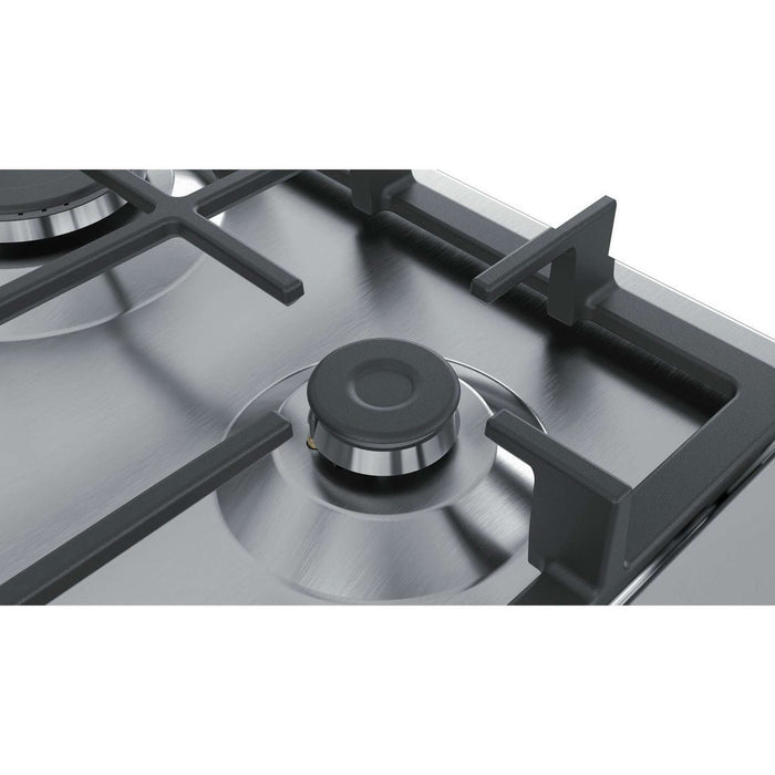 Bosch PGH6B5B90 – Kookplaat – Inbouw gaskookplaat van roestvrij staal met draaiknoppen
