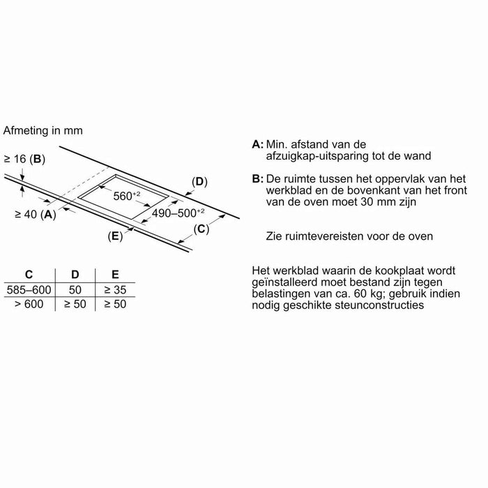 Bosch PIF61RHB1E – Kookplaat – Inbouw – Touch bediening en modern keramisch design