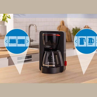Bosch TKA3M133 – Filterkoffiemachine – 1.25 l – 1200W – Zwart – Compact