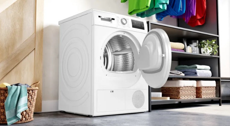 Bosch WTH83V03 – Condensdroger – Voorlader – 65 dB – Vrijstaand gebruiksgemak