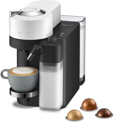 De’Longhi ENV300.W – Koffiemachine – 1450W – 1.8L – Cups & Gemalen Koffie – Melkreservoir – Wit – Volautomatisch