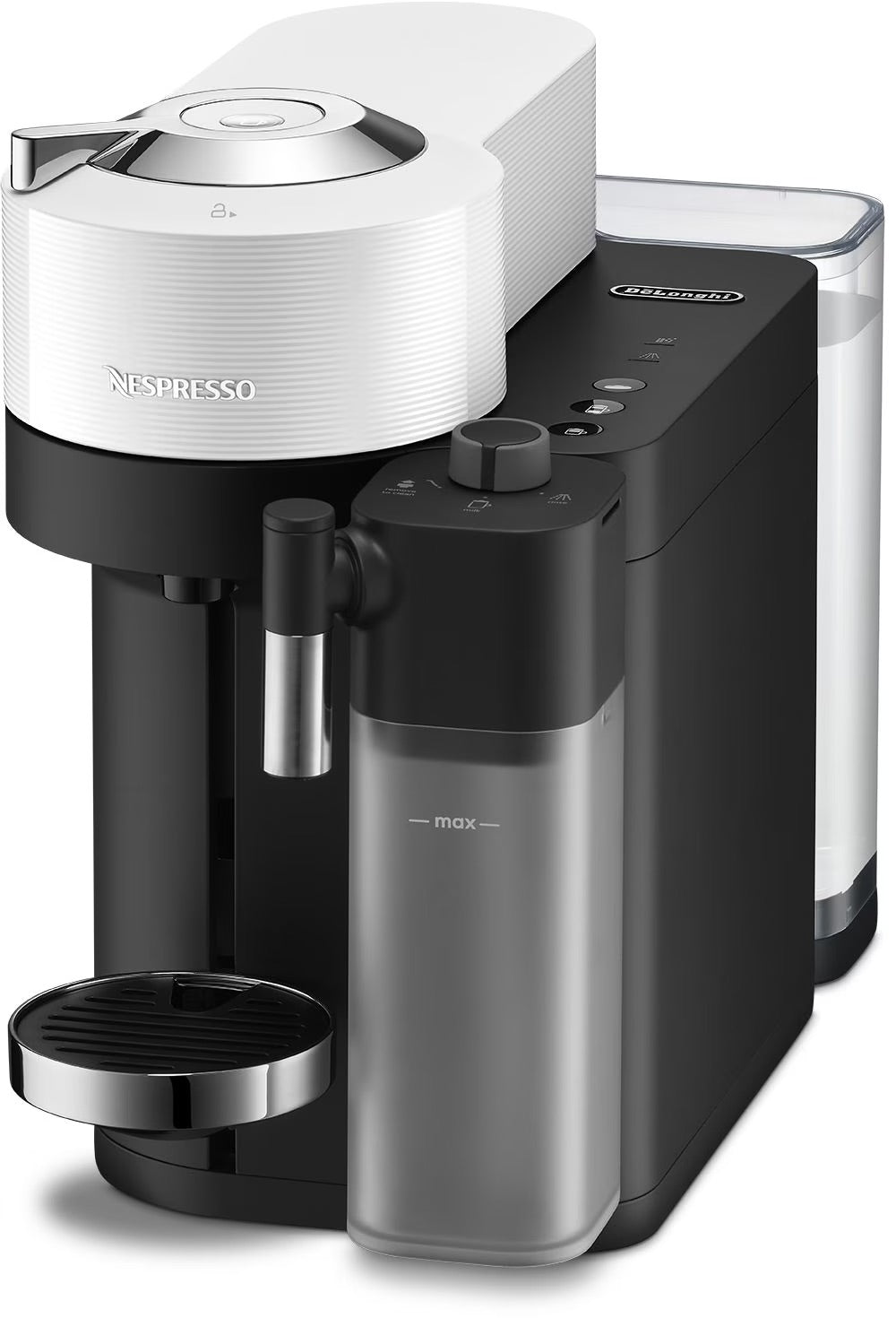 De’Longhi ENV300.W – Koffiemachine – 1450W – 1.8L – Cups & Gemalen Koffie – Melkreservoir – Wit – Volautomatisch
