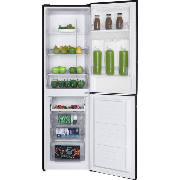 Exquisit KGC245-80-NF-W-040DB – Koel-vriescombinatie – Zwart design, 4-sterren vriesvak & No Frost technologie