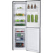 Exquisit KGC245-80-NF-W-040DB – Koel-vriescombinatie – Zwart design, 4-sterren vriesvak & No Frost technologie