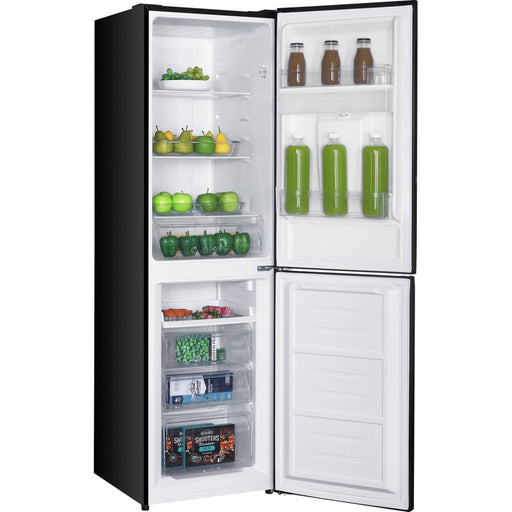 Exquisit KGC245-80-NF-W-040DB – Koel-vriescombinatie – Zwart design, 4-sterren vriesvak & No Frost technologie
