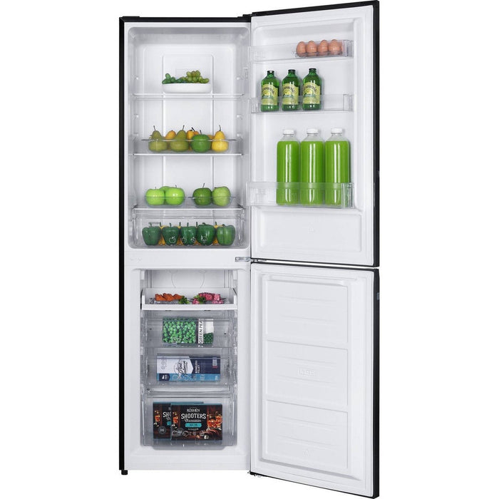 Exquisit KGC250-80-NF-040DB Koel-vriescombinatie – Zwart – 4-sterren vriesvak – Compact & Efficiënt