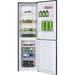 Exquisit KGC250-80-NF-040DB Koel-vriescombinatie – Zwart – 4-sterren vriesvak – Compact & Efficiënt