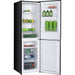 Exquisit KGC250-80-NF-040DB Koel-vriescombinatie – Zwart – 4-sterren vriesvak – Compact & Efficiënt