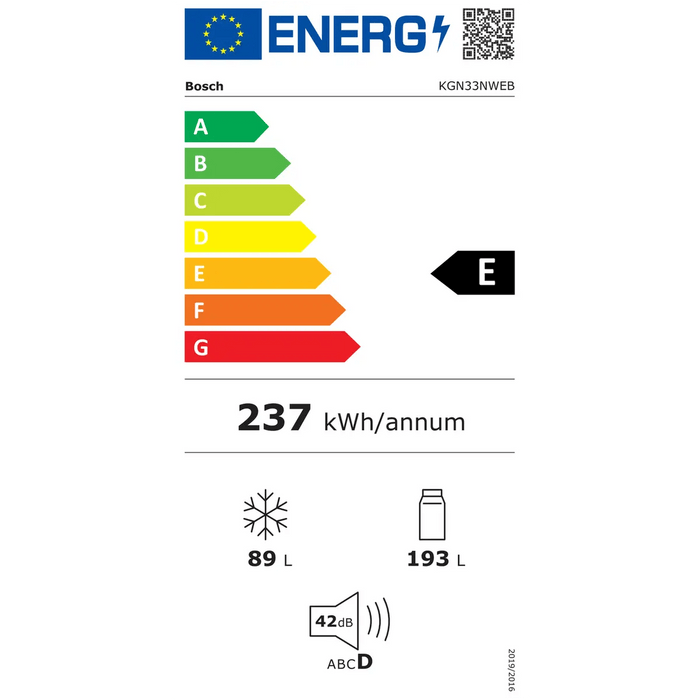 Bosch KGN33NWEB - Koel-vriescombinatie - No Frost