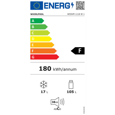 Whirlpool W55VM1110W - Koelkast met vriesvak