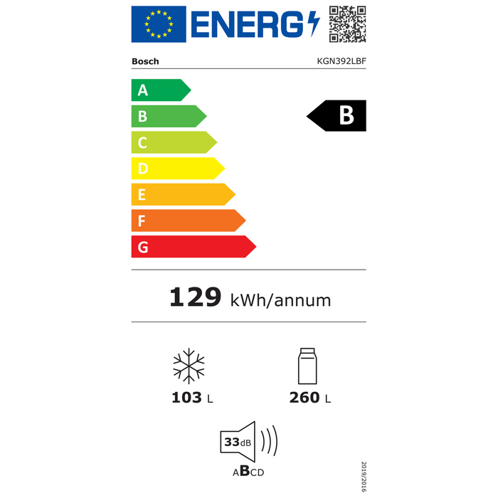Bosch KGN392LBF - Koel-vriescombinatie - No Frost