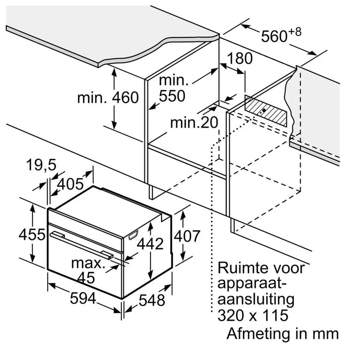 Bosch CDG634AS0 - Inbouw oven - met stoomfunctie