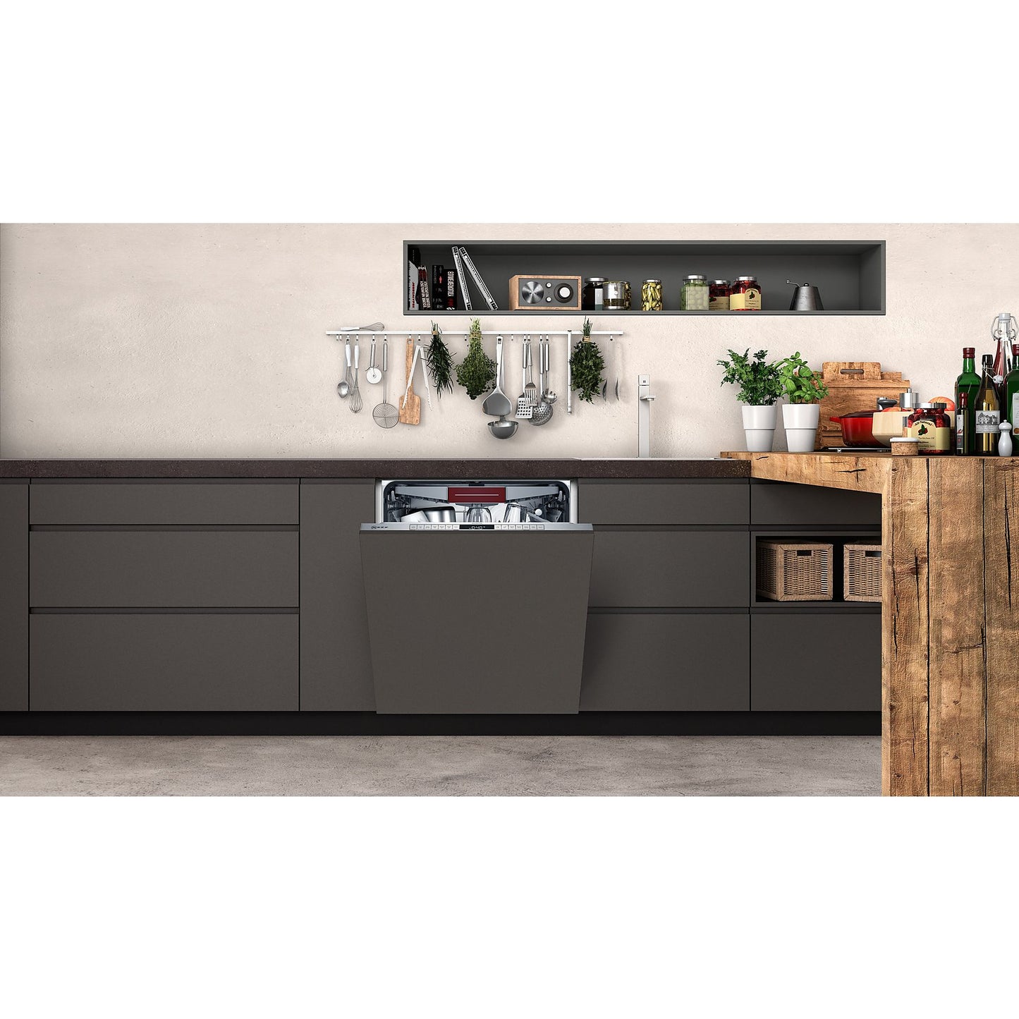 Neff S197TCX00E – Volledig Geïntegreerde Vaatwasser – 14 couverts – Wifi – Energieklasse A – RVS