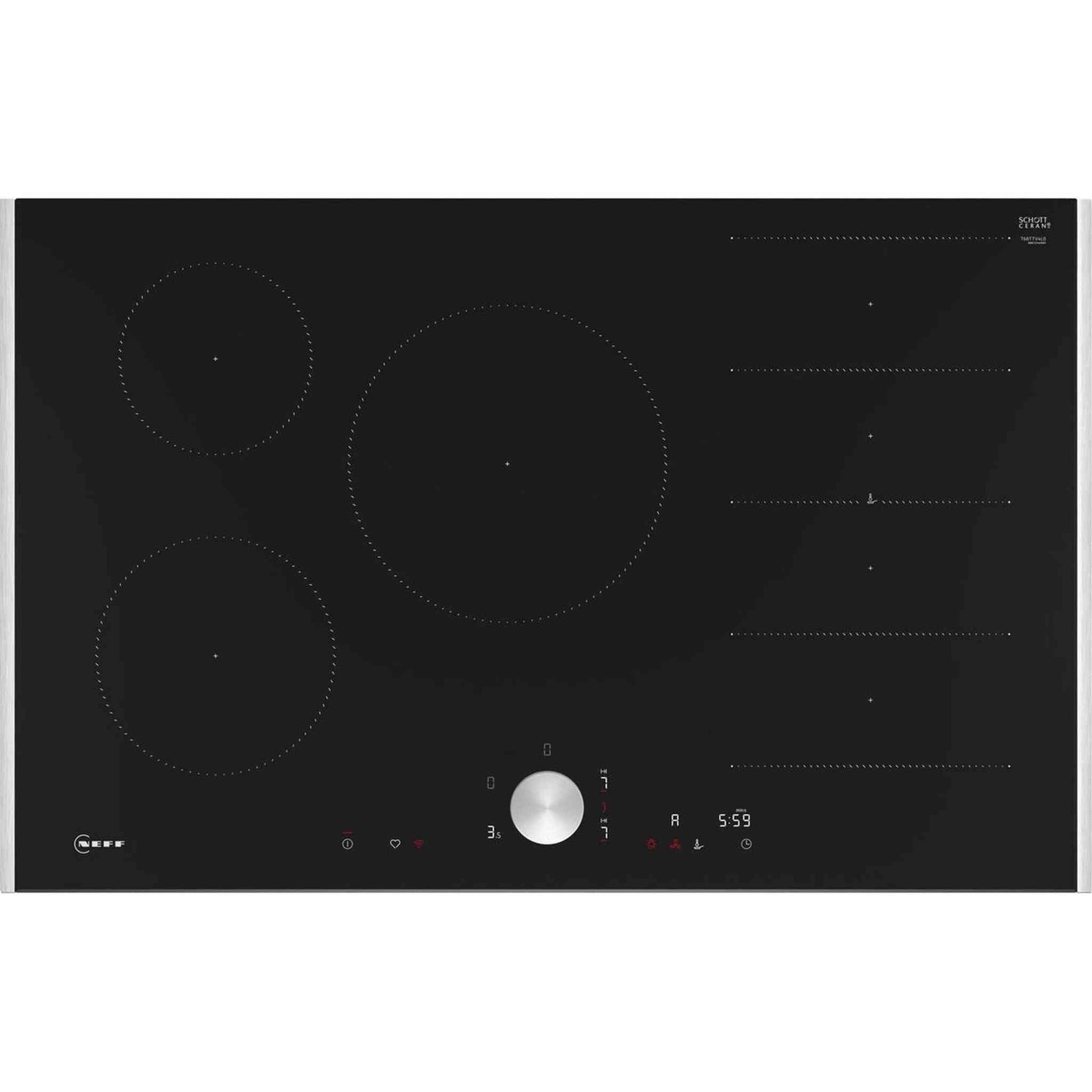 Neff T68TTV4L0 - Inductiekookplaat – Inbouw – 5 Kookzones – Stijlvol en Krachtig