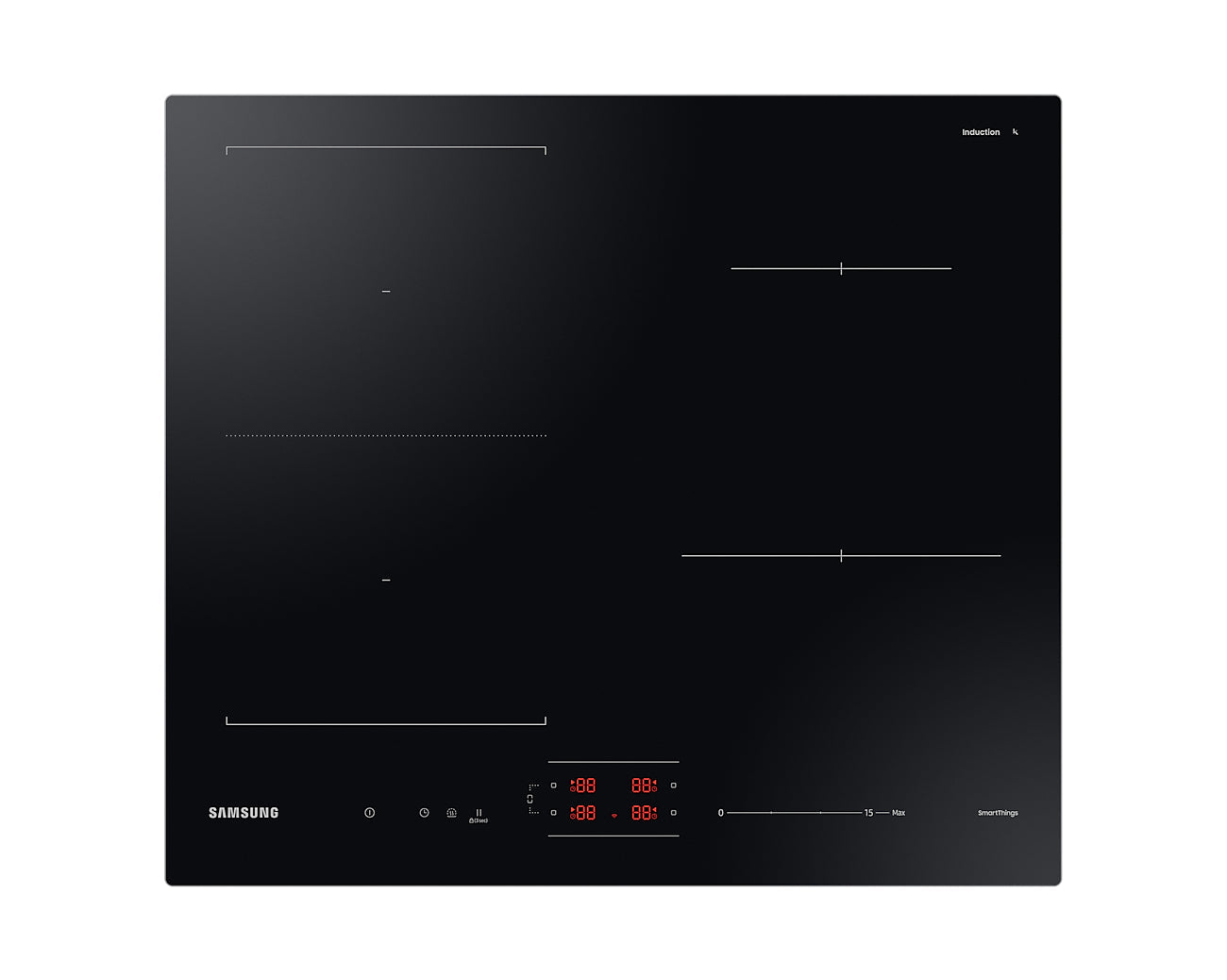Samsung NZ64B5046FK/U1 – Inductiekookplaat – 4 zones – 7400 W – Touchbediening – Zwart