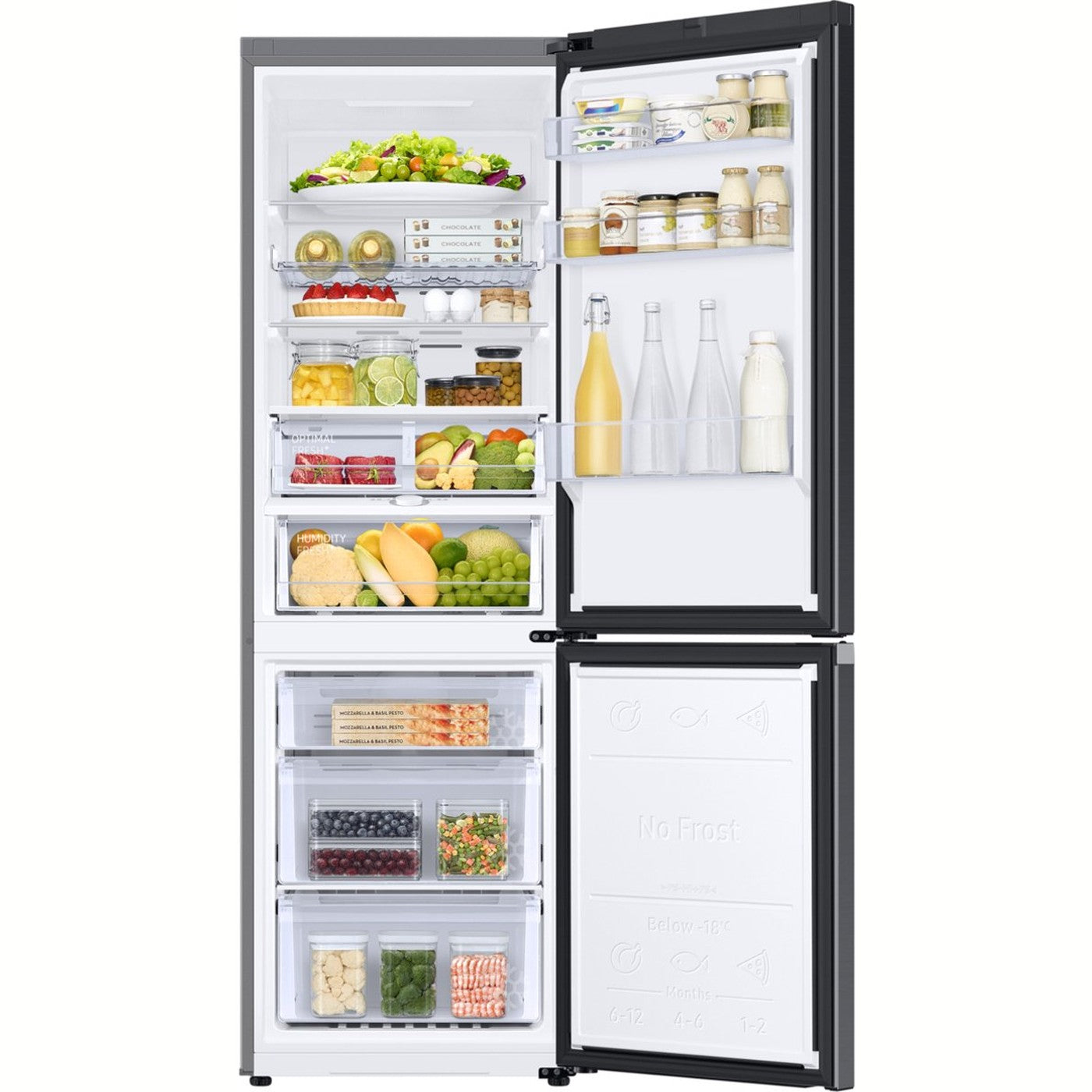 Samsung RB34C605CB1EF – Koel-vriescombinatie – 344L – Zwart – Energieklasse C – No Frost – SmartThings
