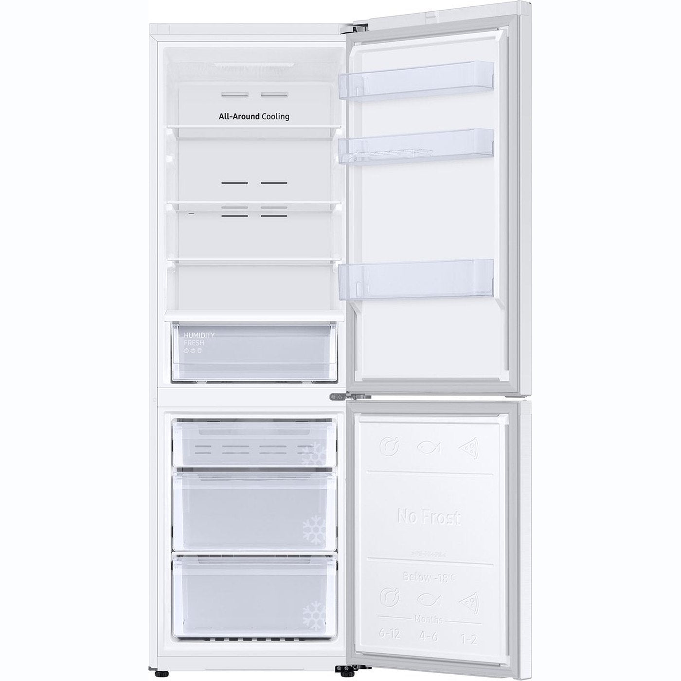 Samsung RB34C670DWWEF – Koel-vriescombinatie – 344L – Wit – Energieklasse D – No Frost – SmartThings