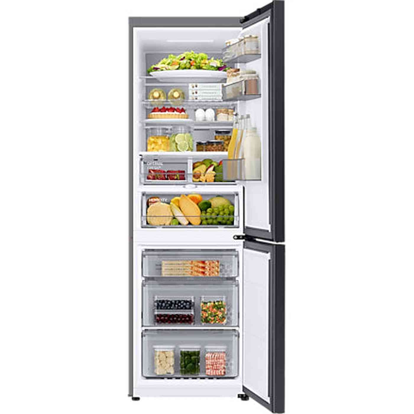 Samsung RB34C7B5D22 – Koel-vriescombinatie – 344 liter – No Frost – Zwart – Energieklasse D – Slim en stil