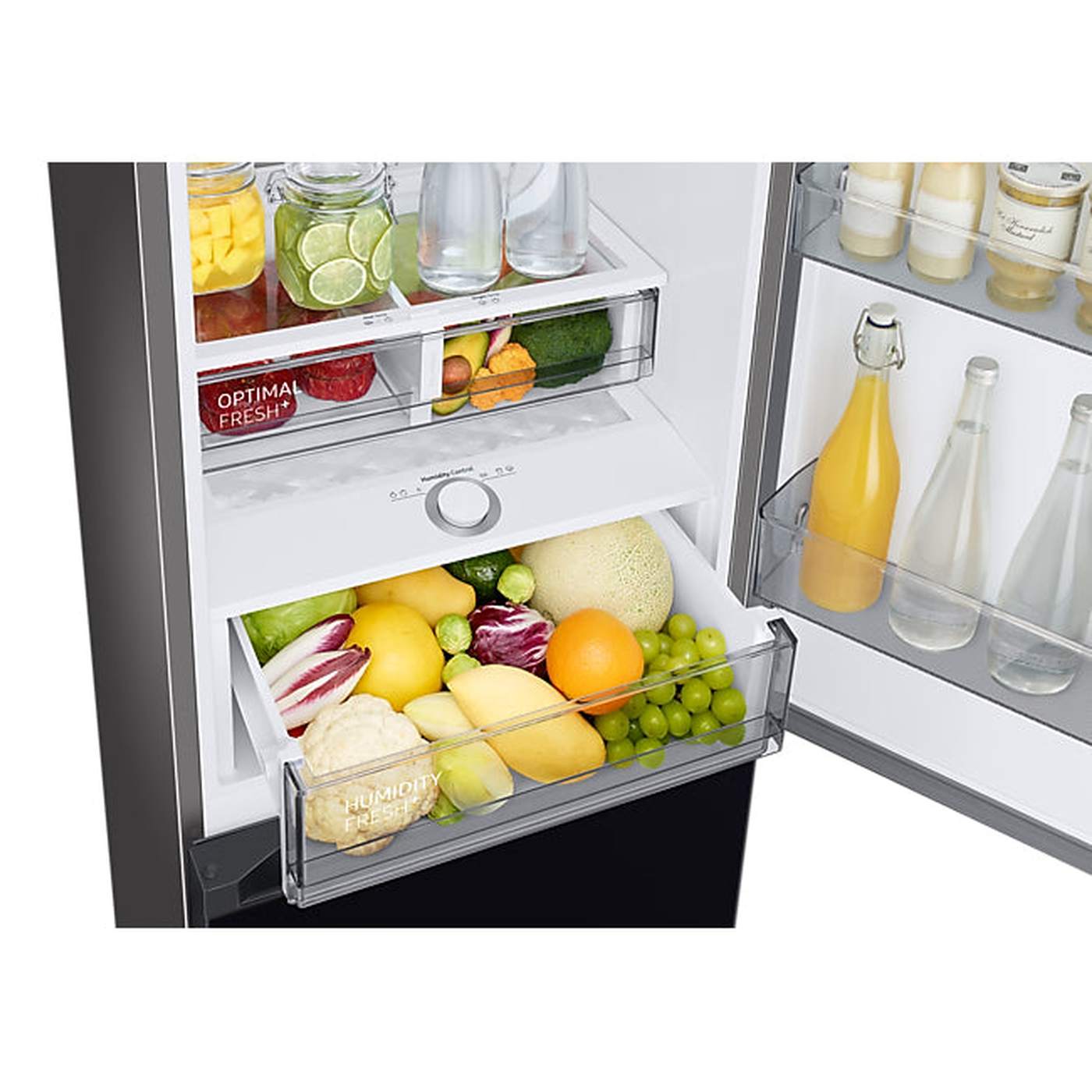 Samsung RB34C7B5D22 – Koel-vriescombinatie – 344 liter – No Frost – Zwart – Energieklasse D – Slim en stil