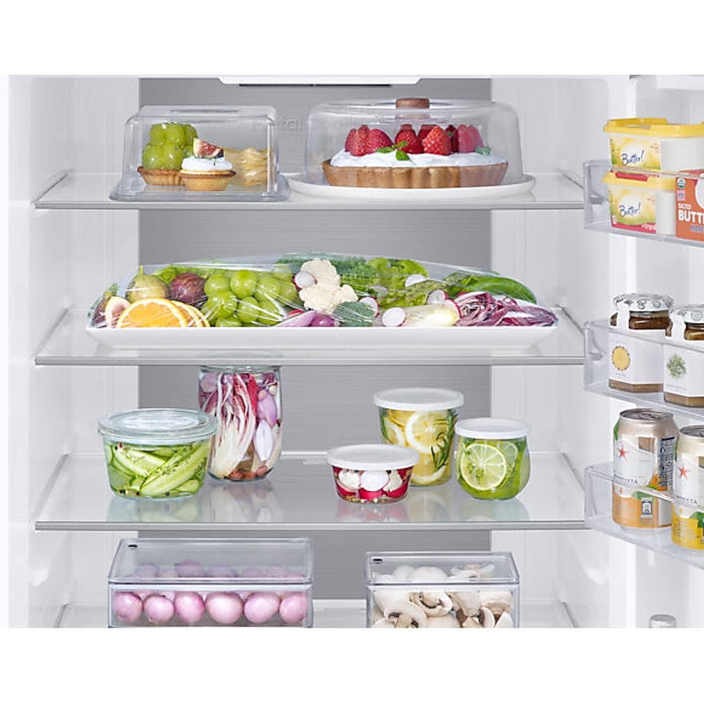 Samsung RB53DG703DS9 – Koel-vriescombinatie – 538L – RVS – No Frost – Energieklasse D – Smart – 203 cm hoog – Stil