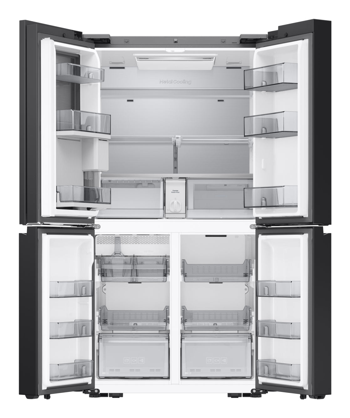 Samsung RM90F67CECEO – Amerikaanse koelkast – 654 liter – No Frost – Ijs en waterdispenser – Zwart – Energieklasse E – Stil en ruim