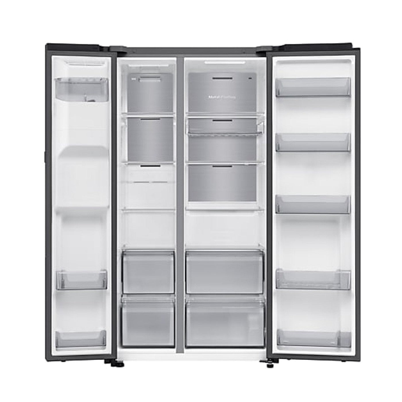 Samsung RS90F64EEFEO – Amerikaanse koelkast – 621 liter – No Frost – Waterleiding & ijsblokjesmachine – Zwart – Energieklasse C