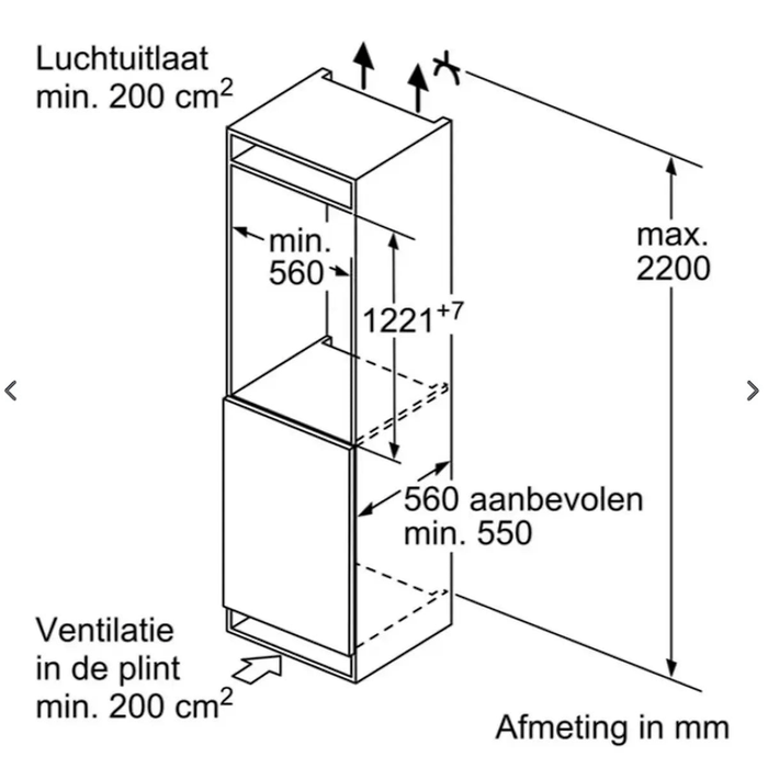 Bosch KIR41ADD1 - Koelkast zonder vriesvak