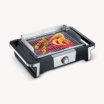 Severin PG 8117 – Elektrische grill – 3000W – Antiaanbak – Binnen & buiten – RVS lekbak