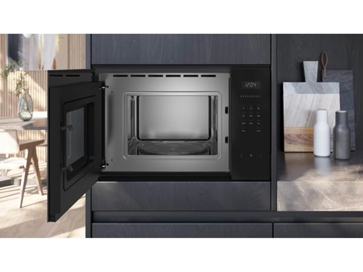 Siemens - BF525LMB1 - Magnetron Inbouw - Zwart design - 20 Liter inhoud - Krachtige prestaties