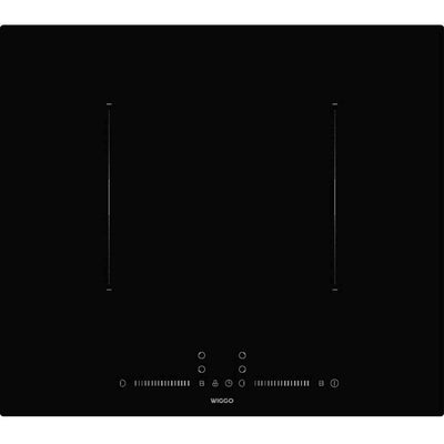 Wiggo WH-B626IRS(B) – Inductiekookplaat – 60 cm – 4 zones + 2 bridge – 7400W – Touch – Zwart – Keramisch glas – 2-fase