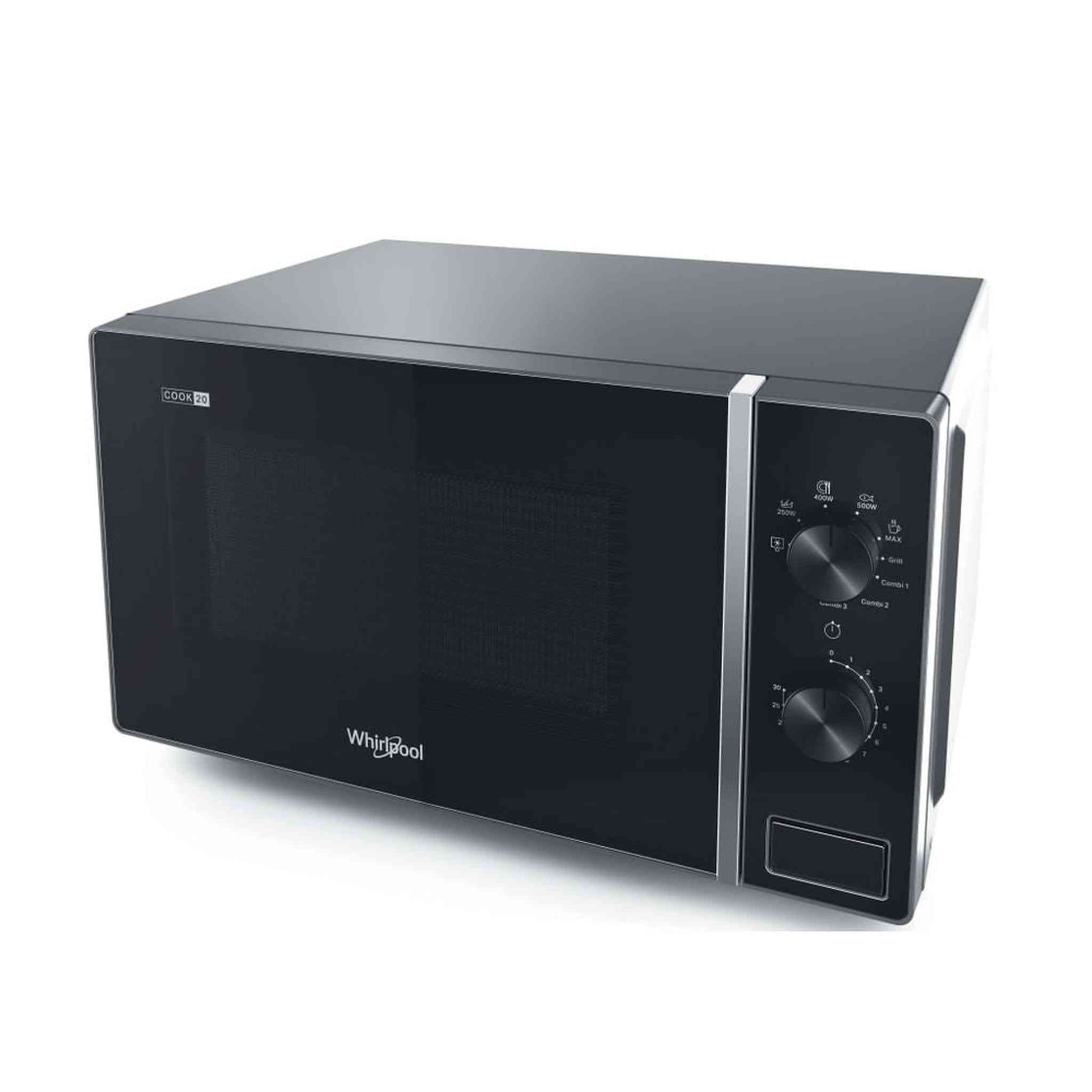 Whirlpool MWP103SB – Magnetron – Compact – 20L Inhoud – Geen App, Wel Grill