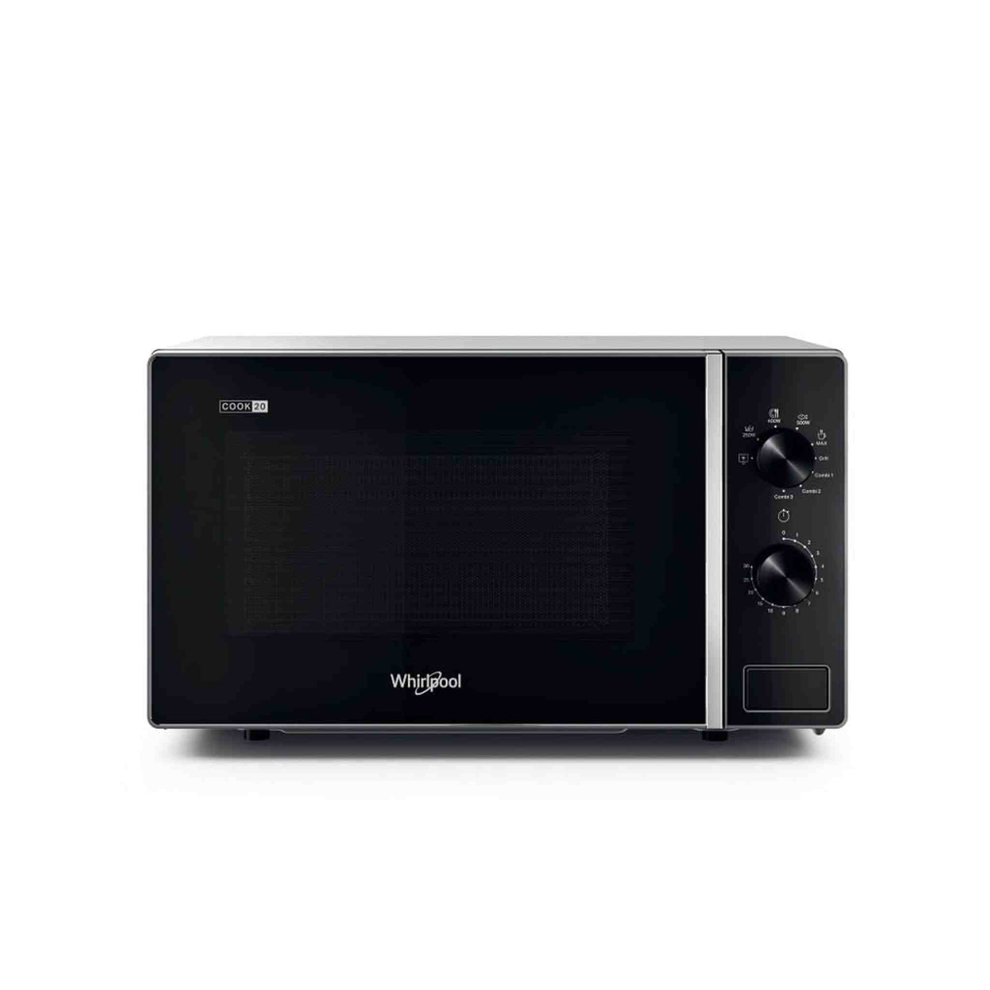 Whirlpool MWP103SB – Magnetron – Compact – 20L Inhoud – Geen App, Wel Grill