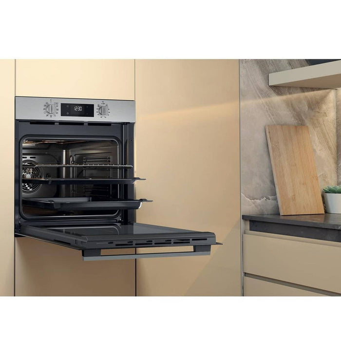 Whirlpool OMK58HR0X – Inbouwoven – Stijlvol zwart, met heteluchtfunctie en grillopties