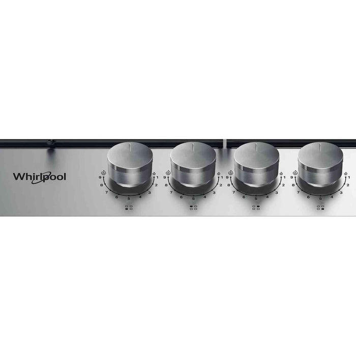 Whirlpool TGML650IX – Gas kookplaat – Inbouw – Eenvoudige bediening met draaiknoppen