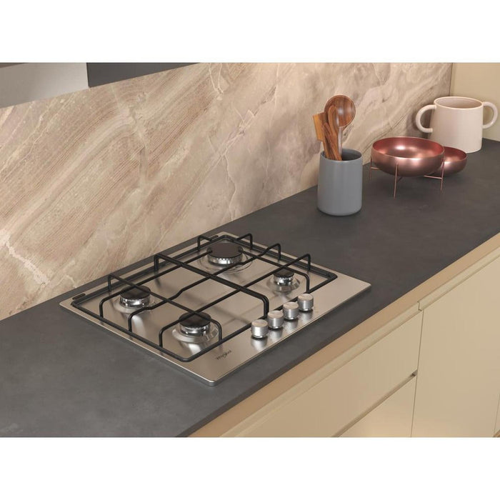 Whirlpool TGML650IX – Gas kookplaat – Inbouw – Eenvoudige bediening met draaiknoppen