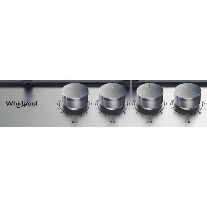 Whirlpool TGML660IX – Gas Kookplaat – Inbouw – Elegante RVS afwerking, krachtige prestaties