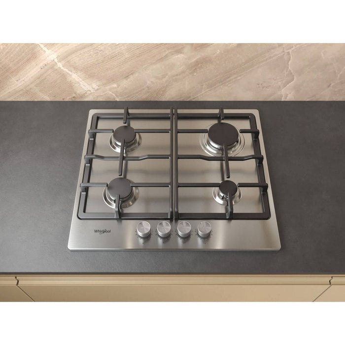 Whirlpool TGML660IX – Gas Kookplaat – Inbouw – Elegante RVS afwerking, krachtige prestaties
