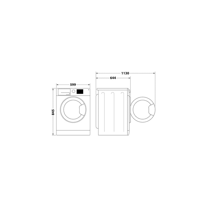 Whirlpool W799SILENCEBE – Wasmachine – Laag verbruik – Fluisterstil – 1400 toeren