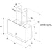 Whirlpool WHVA62FLMK – Afzuigkap – Wandschouw – RVS & Glas en recirculatie- of afvoersysteem