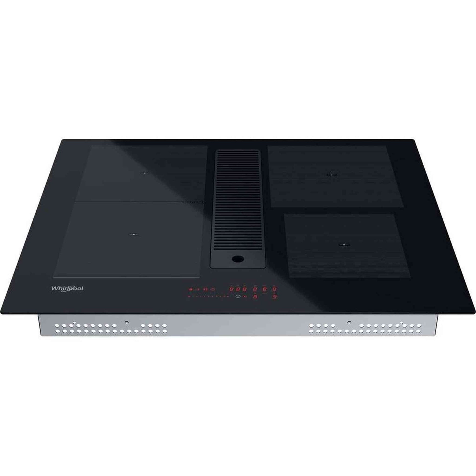 Whirlpool WVH1065B – Kookplaat – Inbouw inductie, zwart keramiek met ingebouwde afzuiging