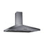 Wiggo WE-C930P(G) – Wandschouw Afzuigkap – Grijs – 90 cm – RVS – Stil – LED-verlichting