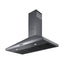 Wiggo WE-C930P(G) – Wandschouw Afzuigkap – Grijs – 90 cm – RVS – Stil – LED-verlichting