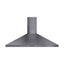 Wiggo WE-C930P(G) – Wandschouw Afzuigkap – Grijs – 90 cm – RVS – Stil – LED-verlichting