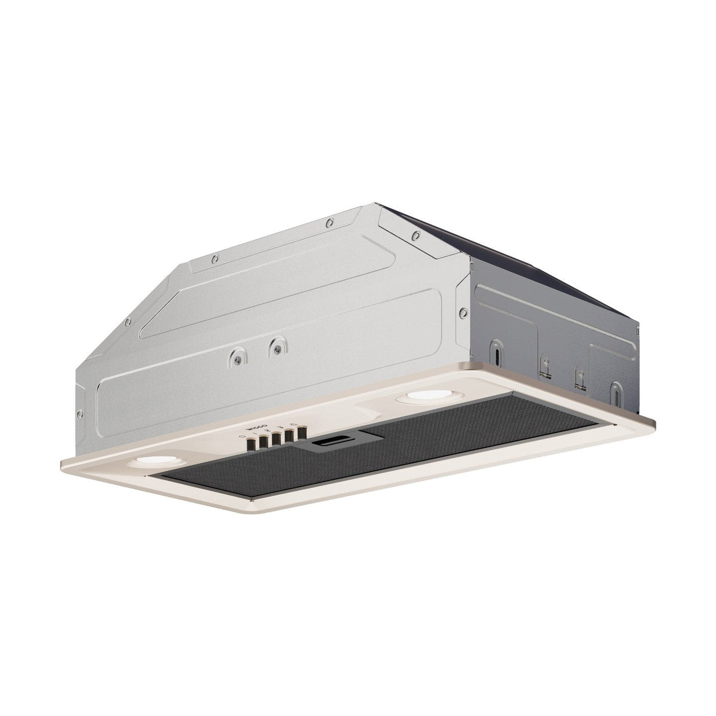 Wiggo WE-E573R(CB) – Inbouw Afzuigkap – Crème – 60 cm – LED-verlichting – Stil – Eenvoudige montage