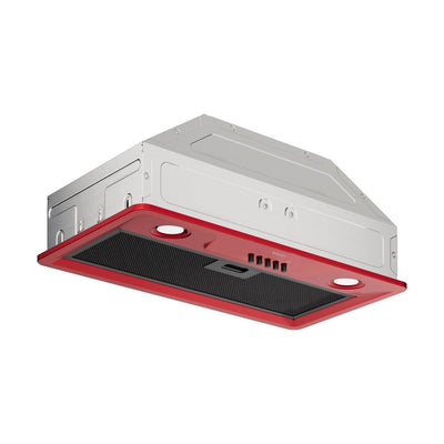 Wiggo WE-E573R(RB) – Inbouw Afzuigkap – Rood – 60 cm – LED – Stijlvol – Compacte montage