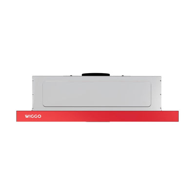 Wiggo WE-E632ER(R) – Vlakscherm Afzuigkap – Rood – 60 cm – LED – Stil – Compact formaat