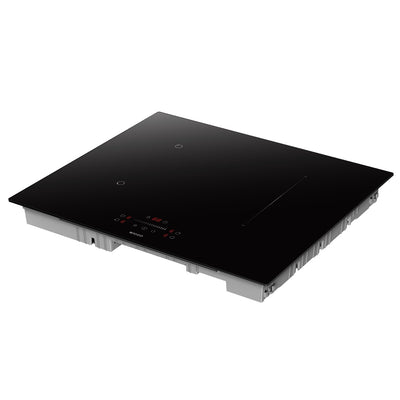 Wiggo WH-B625IRS(B) – Inductiekookplaat – 60 cm – 4 zones + bridge – 7200W – Touch – Zwart – Keramisch glas – 2-fase